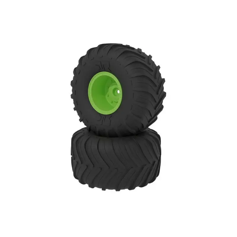 Arrma Ara-2531 Dboots Chevron Mt Tyre Set Glued Green 1