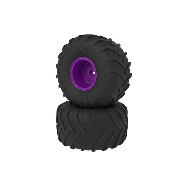 Arrma Ara-2535 Dboots Chevron Mt Tyre Set Glued Purple 1