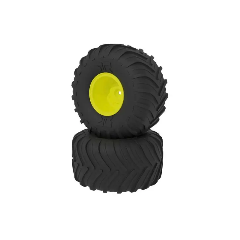 Arrma Ara-2536 Dboots Chevron Mt Tyre Set Glued Yellow 1