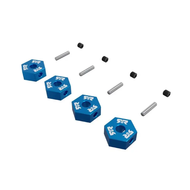 Arrma Ara-3116 12Mm Metal Wheel Hex Set 4Pcs Blue 1