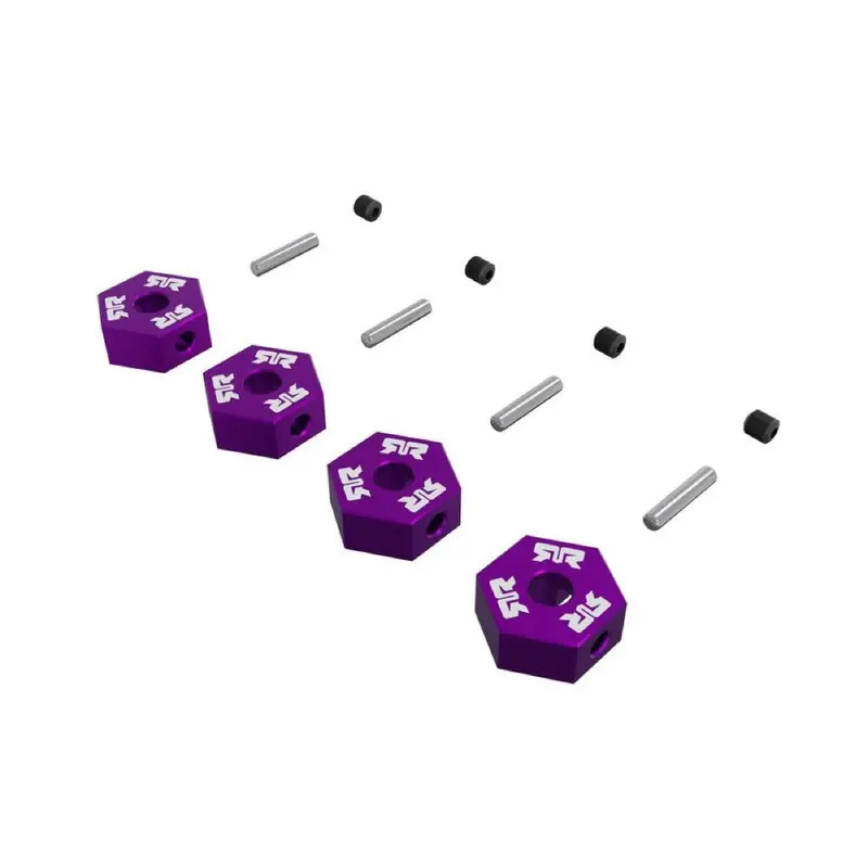 Arrma Ara-3117 12Mm Metal Wheel Hex Set 4Pcs Purple 1