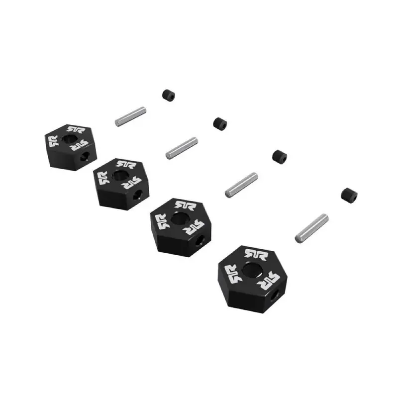 Arrma Ara-3276 12Mm Metal Wheel Hex Set 4Pcs Black 1
