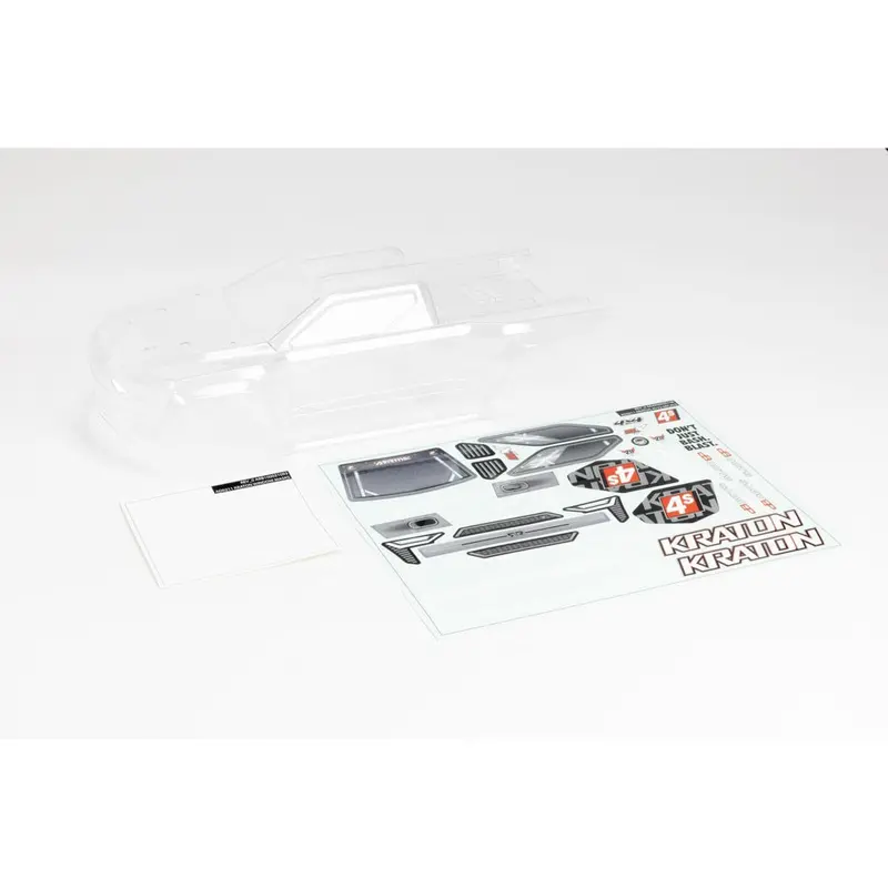 Arrma Ara402320 Kraton 4X4 4S Clear Body With Decals And Window Masks 1