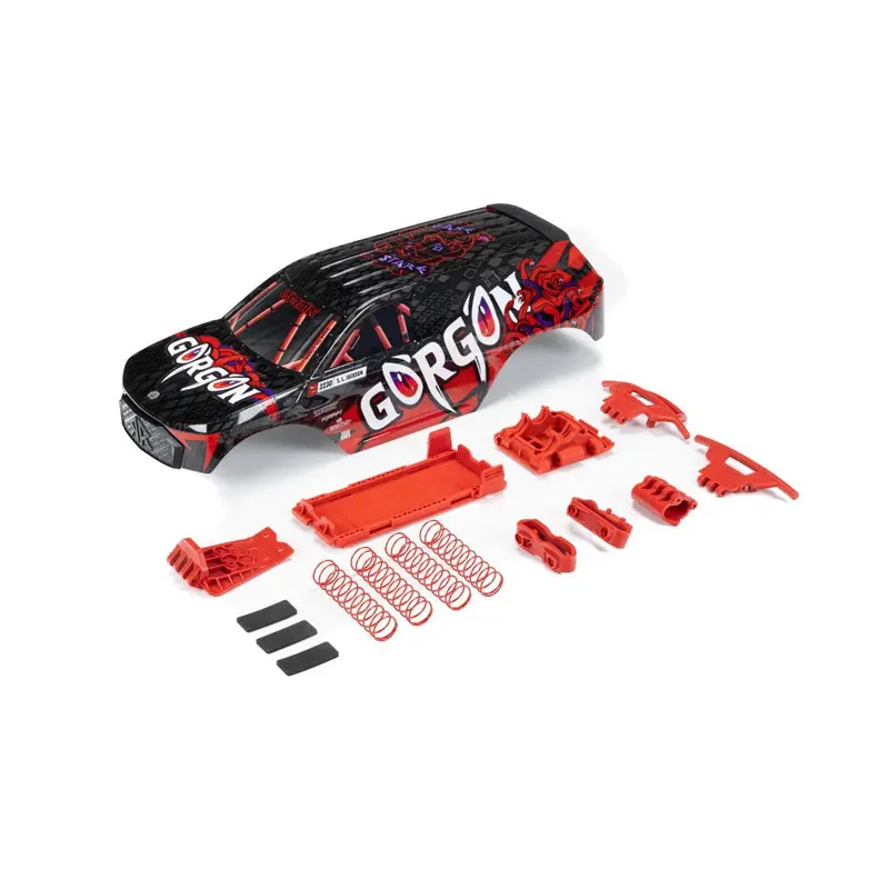 Arrma Ara402354 Painted Body With Decals Installed Red Gorgon 1