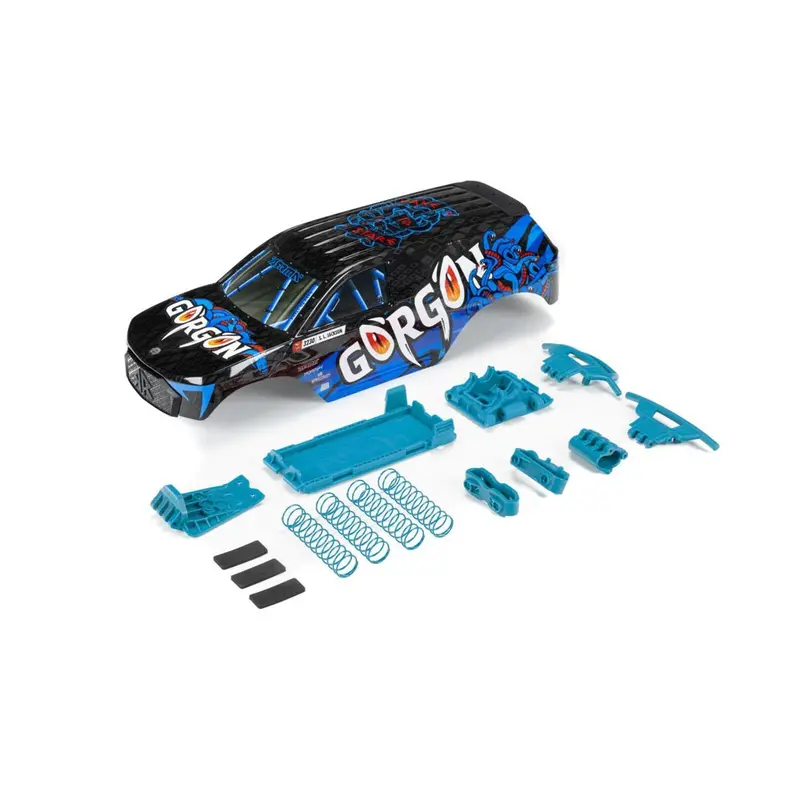 Arrma Ara402355 Painted Body With Decals Installed Blue Gorgon 1