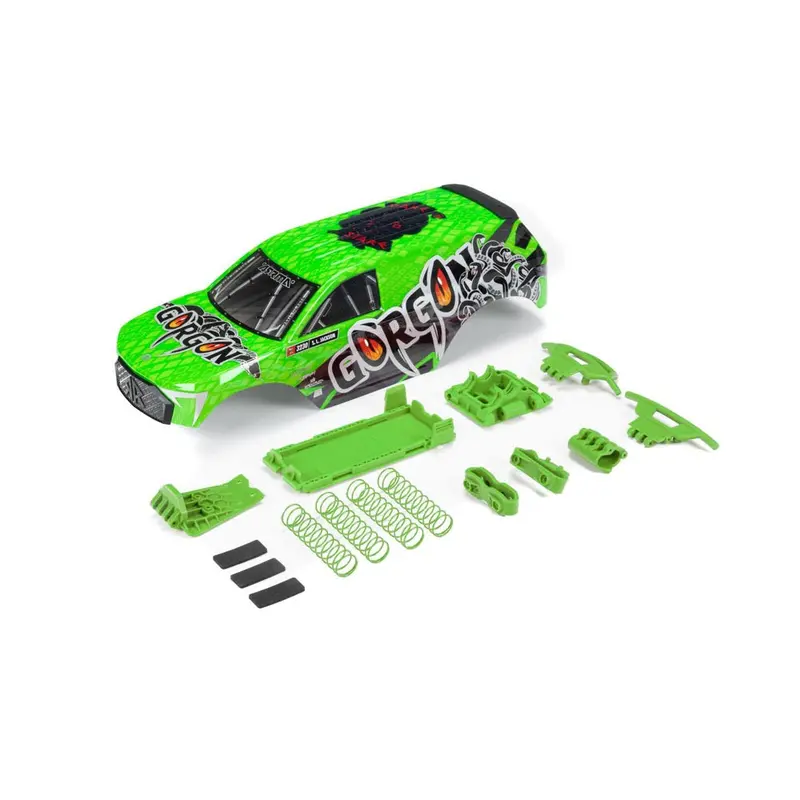 Arrma Ara402356 Painted Body With Decals Installed Green Gorgon 1