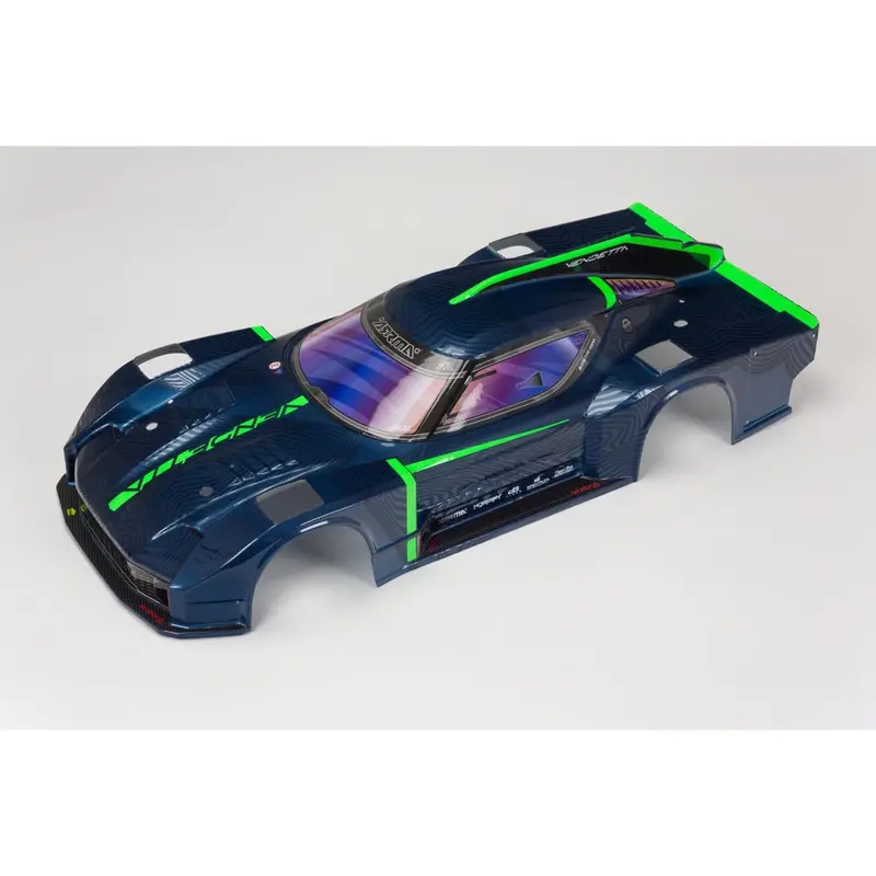 Arrma Ara414006 Vendetta 4X4 Blx Painted Body Blue Ar414006 1