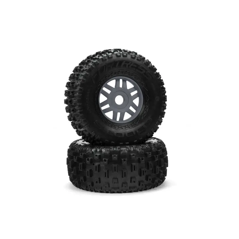 Arrma Ara550069 Dboots Fortress Tyre Gun Metal Grey 2 Pieces Mojave Ar550069 1