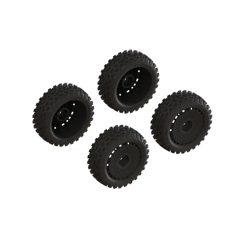 Arrma Ara550114 Dboots 2Ho Preglued Tyre Set Typhon Grom 1