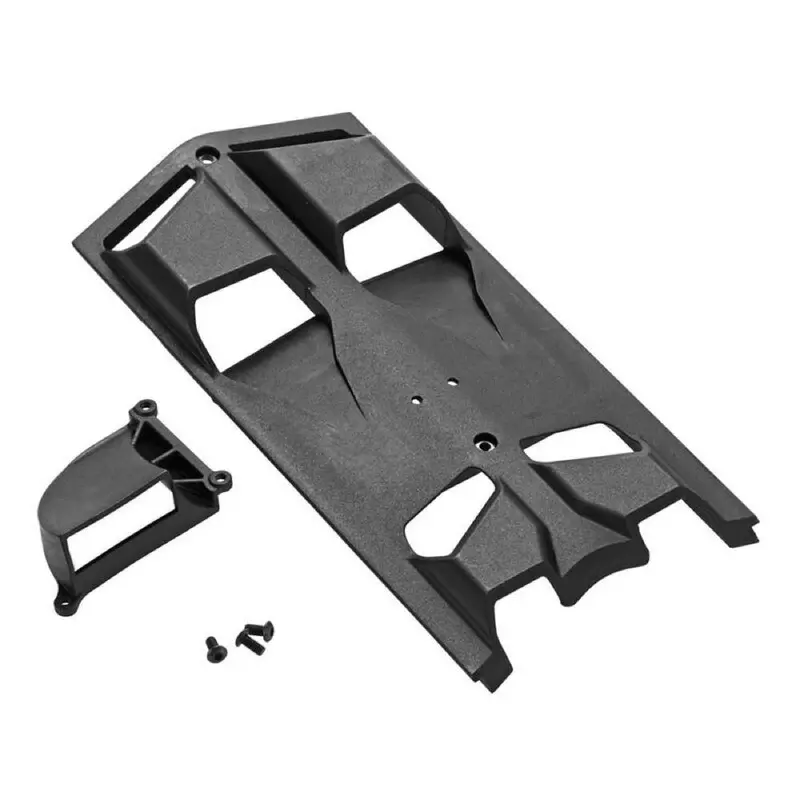 Arrma Arac9257 High Airflow Center Skidplate Set Nero Ar320346 1