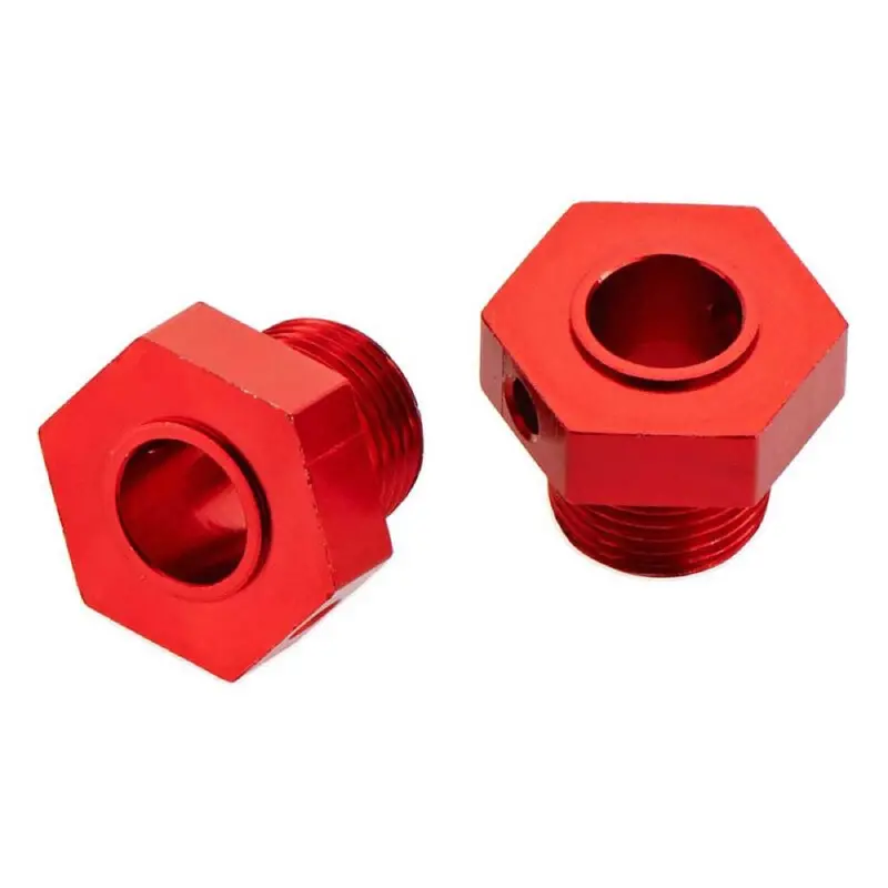 Arrma Arac9441 Aluminium Wheel Hex Red Nero 2 Pieces Ar330359 1