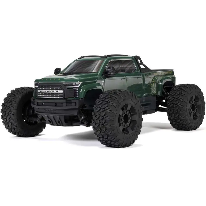 Arrma Big Rock Crew Cab V4 4X4 223S Blx Rc Monster Truck (Green) Ara4312v4t2 1