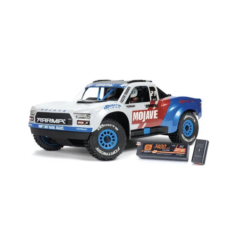 Arrma Mojave Grom 223S 1/18 Brushless 4X4 Rc Desert Truck (White) Ara2304st2 1