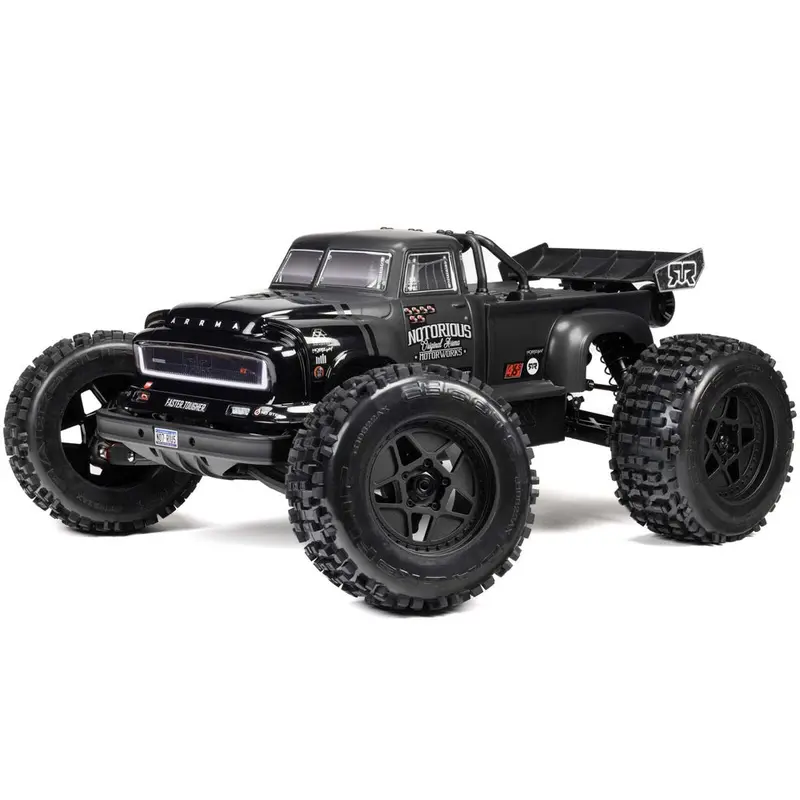 Arrma Notorious 6S Blx 4X4 1/8 Stunt Truck Rtr Black Ara8611v6t1 1