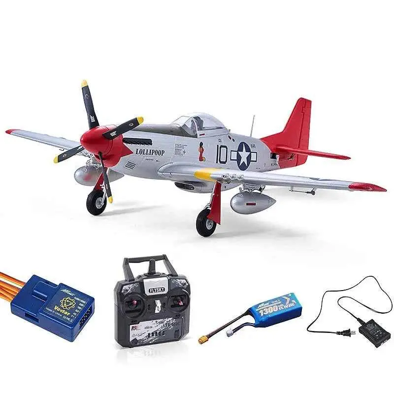 Arrows Hobby 029R-Vec-2 850Mm P-51 Rtf W/ Vector Rc Aircraft - Mode 2 1