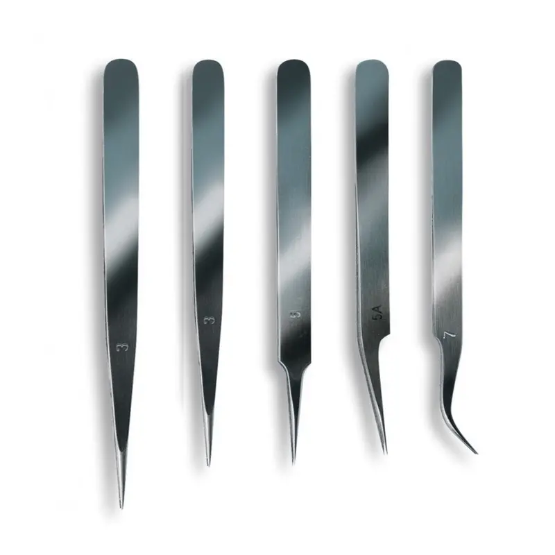 Artesania 27068 Tweezer Set Fine Stainless (5) Modelling Tool 1