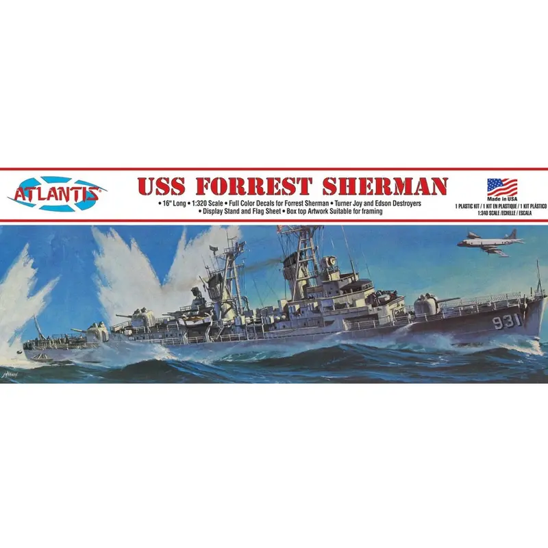 Atlantis Models 352 1/320 Uss Forrest Sherman Destroyer 1