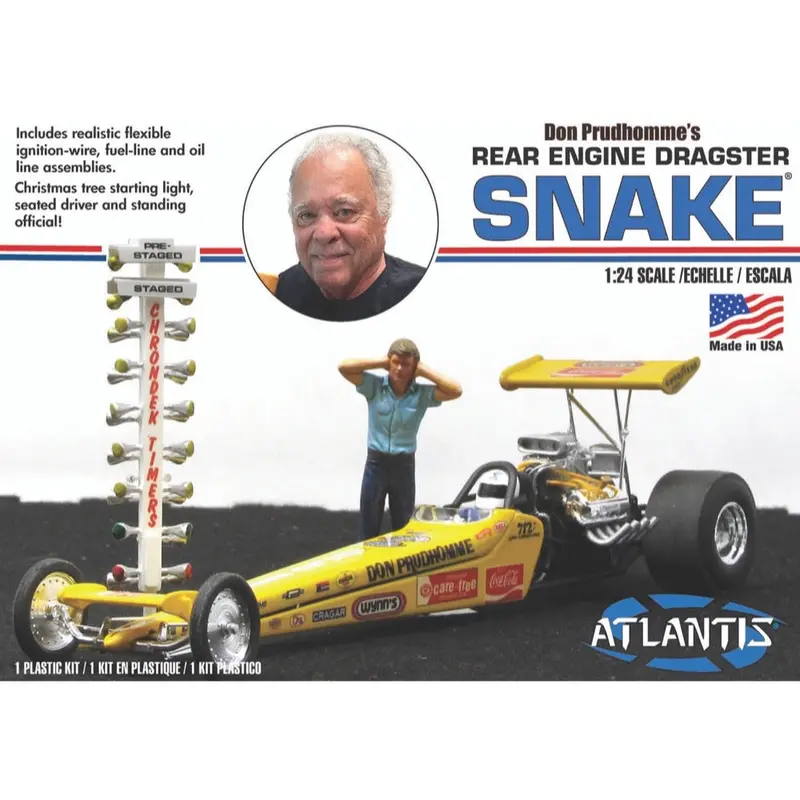 Atlantis Models 7528 1/24 Don Prudhomme Snake Rear Engine Dragster 1