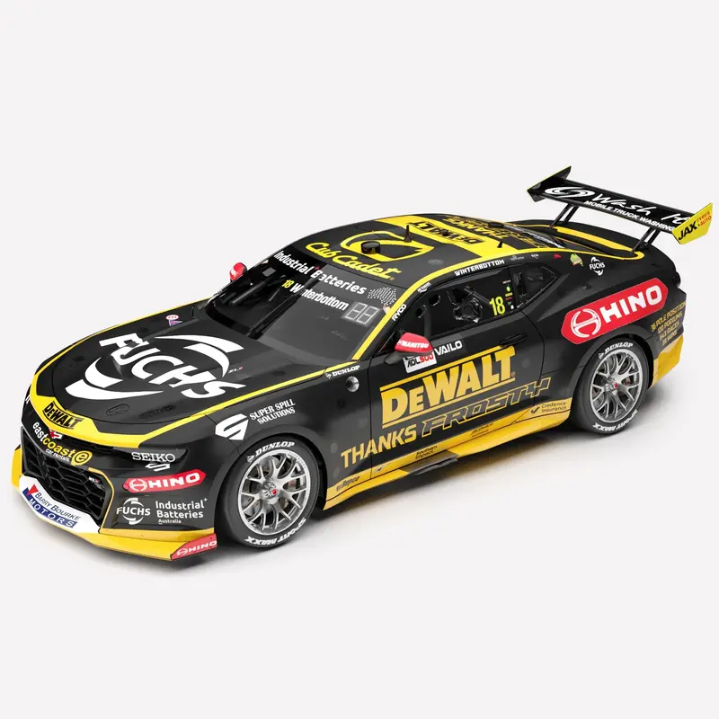 Authentic Collectables Acd18c24y 1/18 Dewalt Racing No.18 Chevrolet Camaro Zl1 2024 Vailo Adelaide 500 "Thanks Frosty Livery" 1