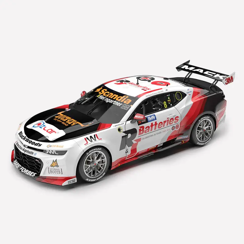Authentic Collectables Acd18c25c 1/18 Brad Jones Racing R&J Batteries No.8 Chevrolet Camaro Zl1 2025 Repco Supercars Championship Season 1