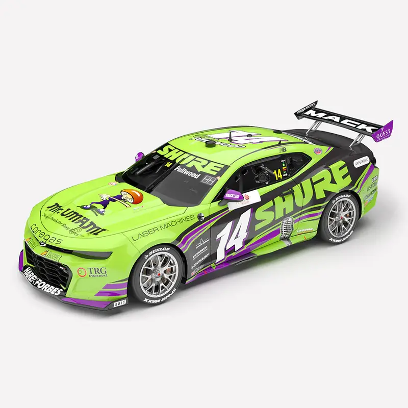 Authentic Collectables Acd18c25d 1/18 Brad Jones Racing Shure No.14 Chevrolet Camaro Zl1 2025 Mss Security Melbourne Supersprint (Agp) 1