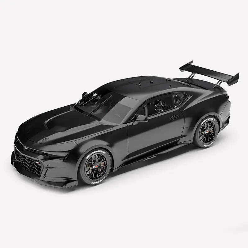Authentic Collectables Acd18c25pb2 1/18 Chevrolet Camaro Zl1 Gen3 Supercar Plain Body Edition In Matte Black 1