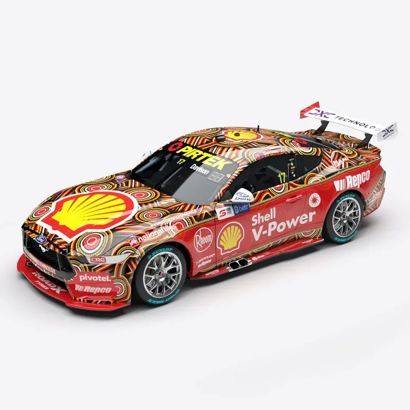 Authentic Collectables Acd18f24o 1/18 Shell V-Power Racing Team No.17 Ford Mustang Gt 2024 Betr Darwin Triple Crown Indigenous Round Will Davison 1