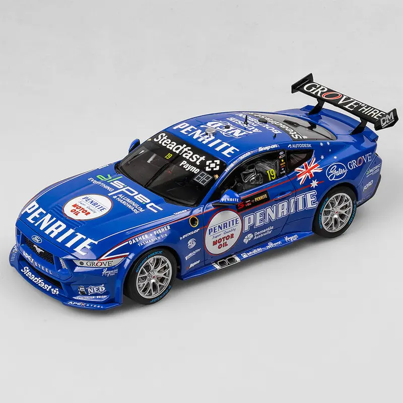 Authentic Collectables Acd18f24u 1/18 Penrite Racing No.19 Ford Mustang Gt - 2024 Penrite Oil Sandown 500 Retro Livery Matthew Payne / Garth Tander 1