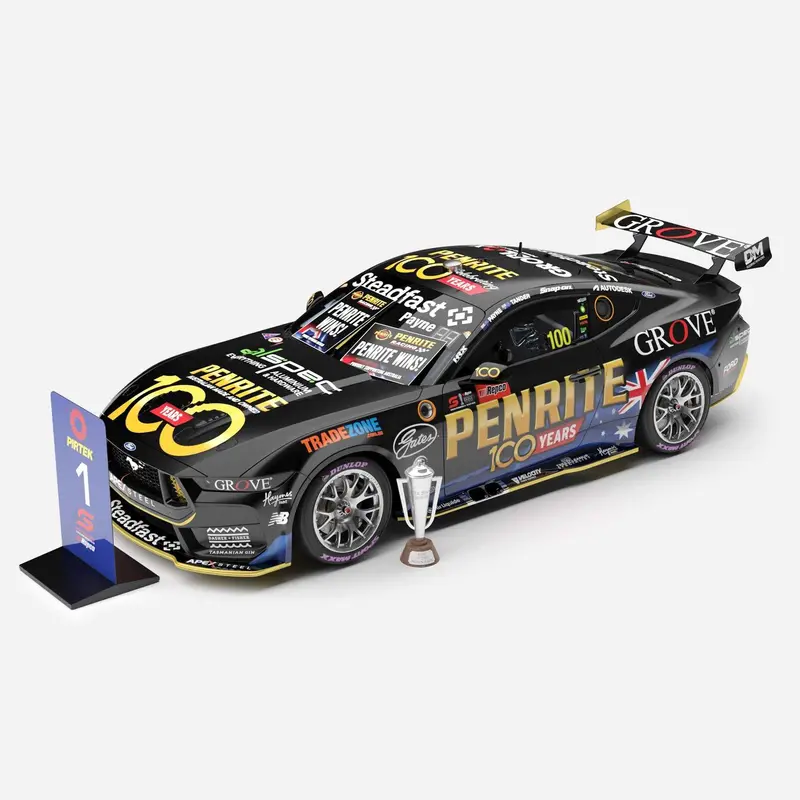 Authentic Collectables Acd18f25bw 1/18 Penrite Racing No.100 Ford Mustang Gt 2025 Repco Bathurst 1000 Winner 1