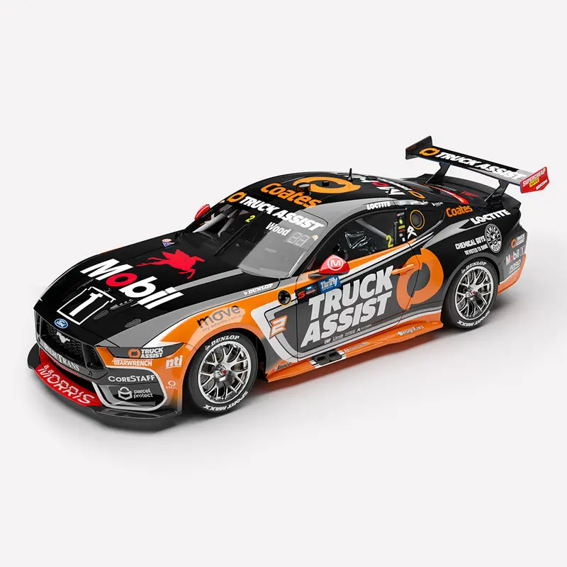 Authentic Collectables Acd18f25c 1/18 Mobil 1 Truck Assist Racing No.2 Ford Mustang Gt Ryan Wood 2025 Itm Taupo Super 440 Race 8 Podium 1