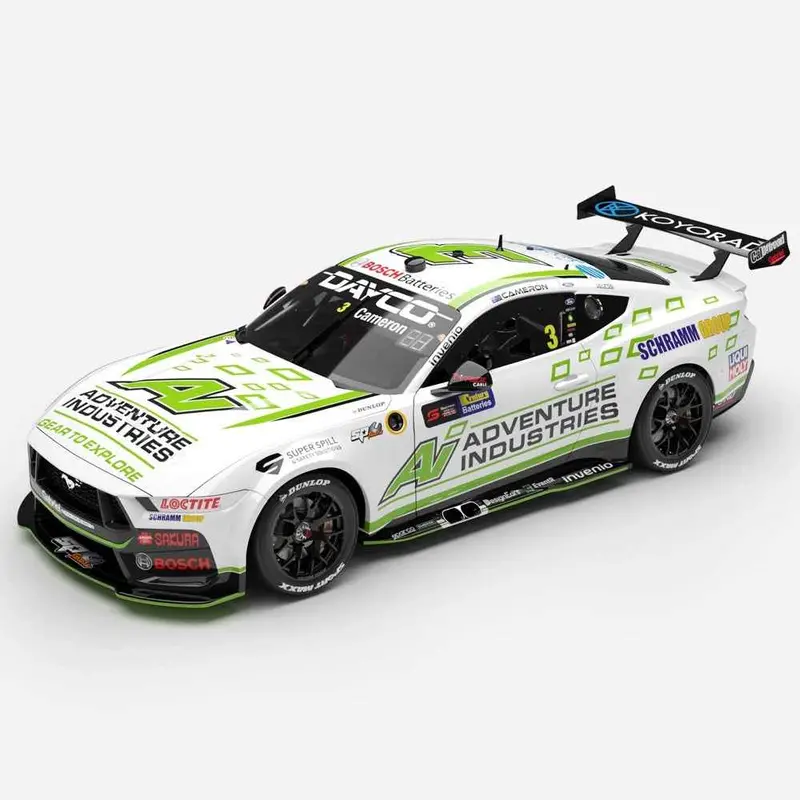 Authentic Collectables Acd18f25h 1/18 Blanchard Racing Team Adventure Industries No.3 Ford Mustang Gt 2025 Century Batteries Ipswich Super 440 1