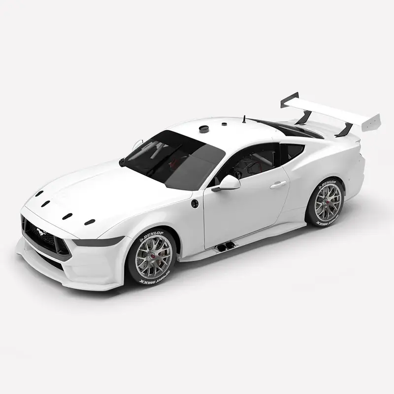 Authentic Collectables Acd18f25pb1 1/18 Ford Mustang Gt Gen3 Supercar Plain Body Edition In Gloss White 1