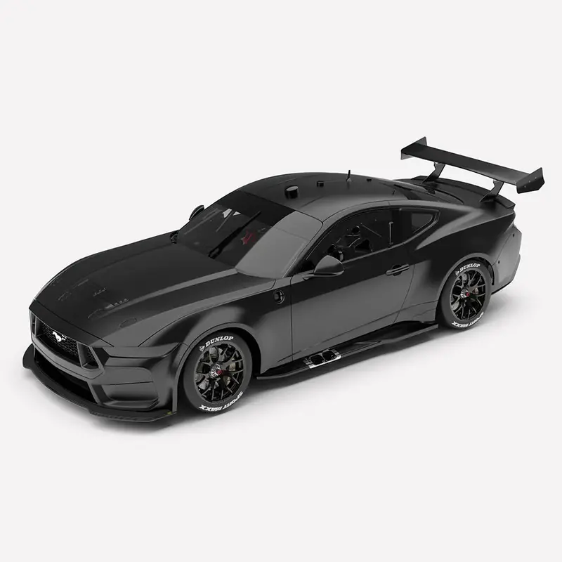 Authentic Collectables Acd18f25pb2 1/18 Ford Mustang Gt Gen3 Supercar Plain Body Edition In Matte Black 1