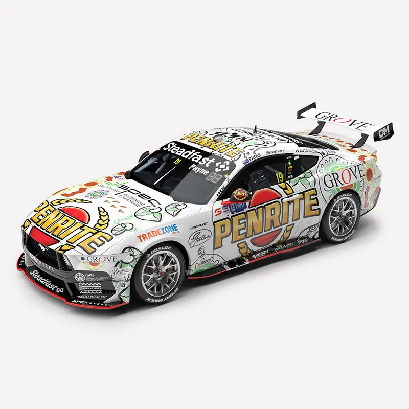 Authentic Collectables Acd18f25q 1/18 Penrite Racing No.19 Ford Mustang Gt 2025 Betr Darwin Triple Crown Indigenous Round 1