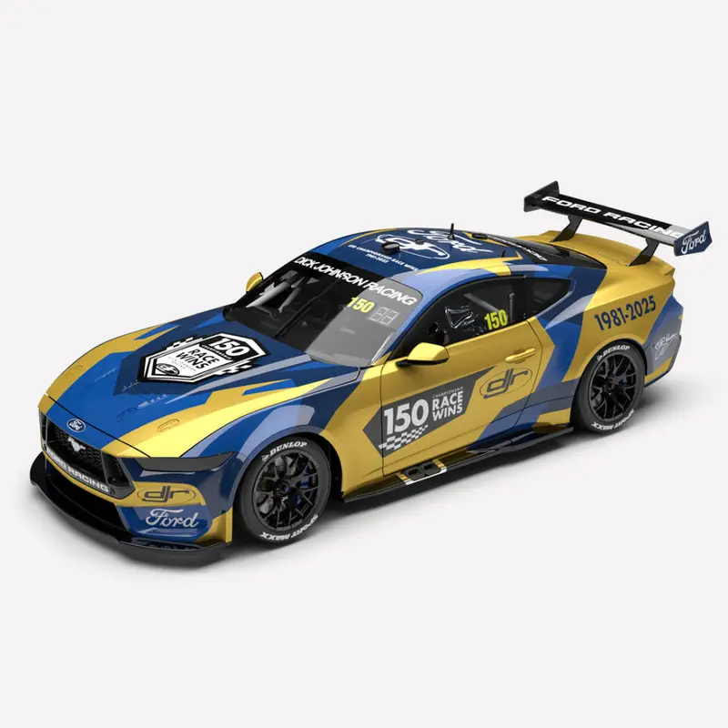 Authentic Collectables Acd18f25se1 1/18 Dick Johnson Racing No.150 Ford Mustang Gt 150 Championship Race Wins Celebration Livery (Signature Edition) 1