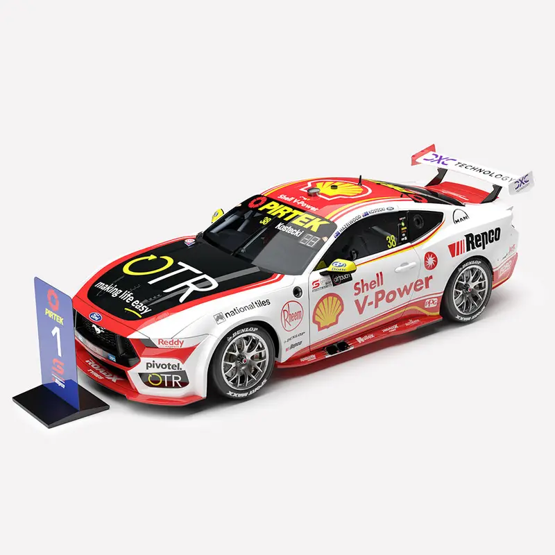 Authentic Collectables Acd18f25w 1/18 Shell V-Power Racing Team No.38 Ford Mustang Gt 2025 Airtouch 500 (The Bend) Winner 1