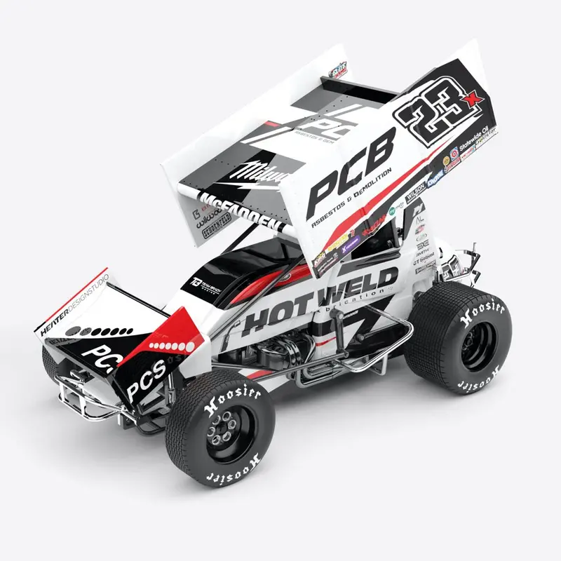 Authentic Collectables Acd18sc25g 1/18 Team Brady Racing No.23X Sprintcar 2024 High Limits International Perth 1