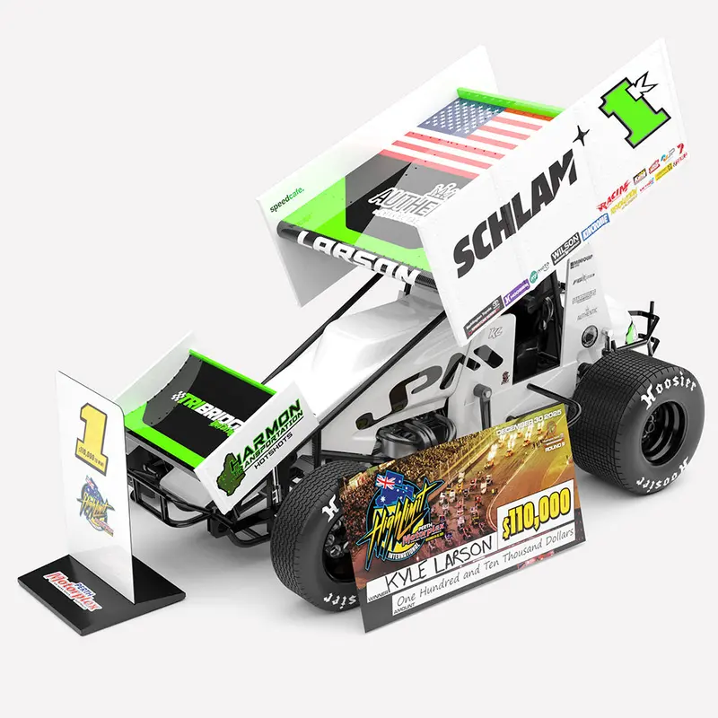 Authentic Collectables Acd18sc26a 1/18 Jason Pryde Motorsport No.1K Sprintcar 2025 High Limit International Perth Winner 1