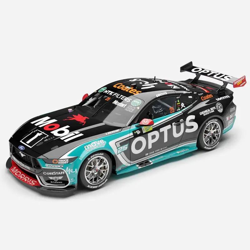 Authentic Collectables Acd43f25cw 1/43 Mobil 1 Optus Racing No.25 Ford Mustang Gt 2025 Repco Supercars Championship Winner 1