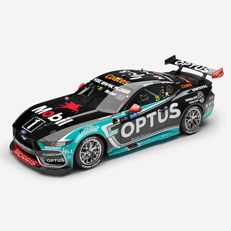 Authentic Collectables Acd43f25d 1/43 Mobil 1 Optus Racing No.25 Ford Mustang Gt 2025 Itm Taupo Super 440 Race 9 Winner 1
