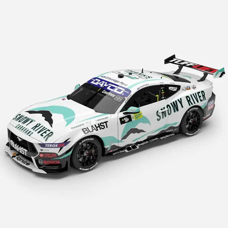 Authentic Collectables Acd43f25zc 1/43 Snowy River Racing No.7 Ford Mustang Gt 2025 Bp Adelaide Grand Final "Thanks Jc Livery" 1