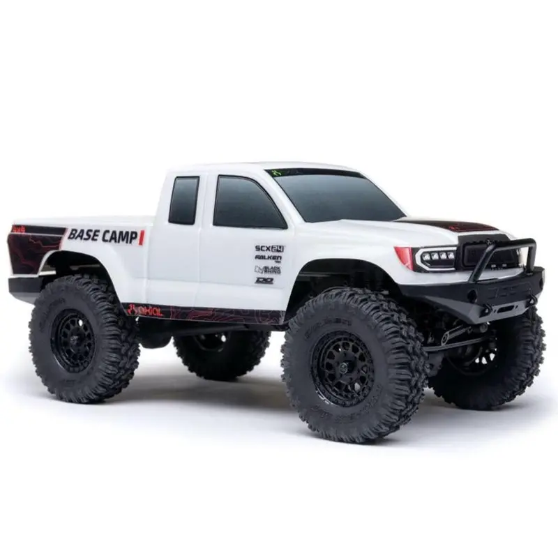 Axial 1/24 Scx24 Base Camp Rock Rc Crawler (White) Axi-1219T1 1