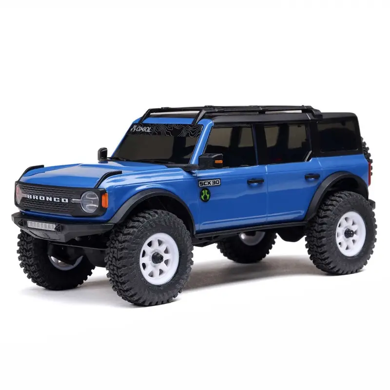 Axial 1/30 Scx30 Ford Bronco Rc Rock Crawler (Blue) Axi-2048T1 1