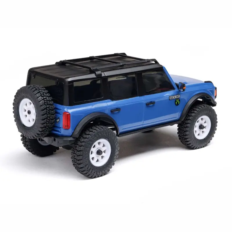 Axial 1/30 Scx30 Ford Bronco Rc Rock Crawler (Blue) Axi-2048T1 2