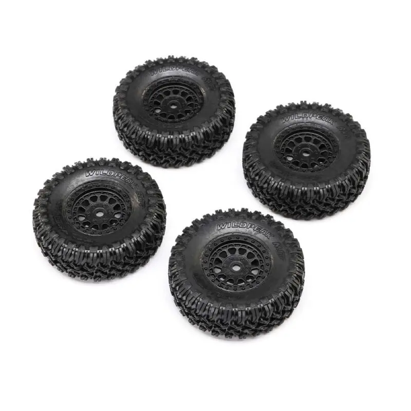 Axial 1538 1.0 Black Rhino Primm & Falken M/T Tyres, 4Pcs, Scx24 1
