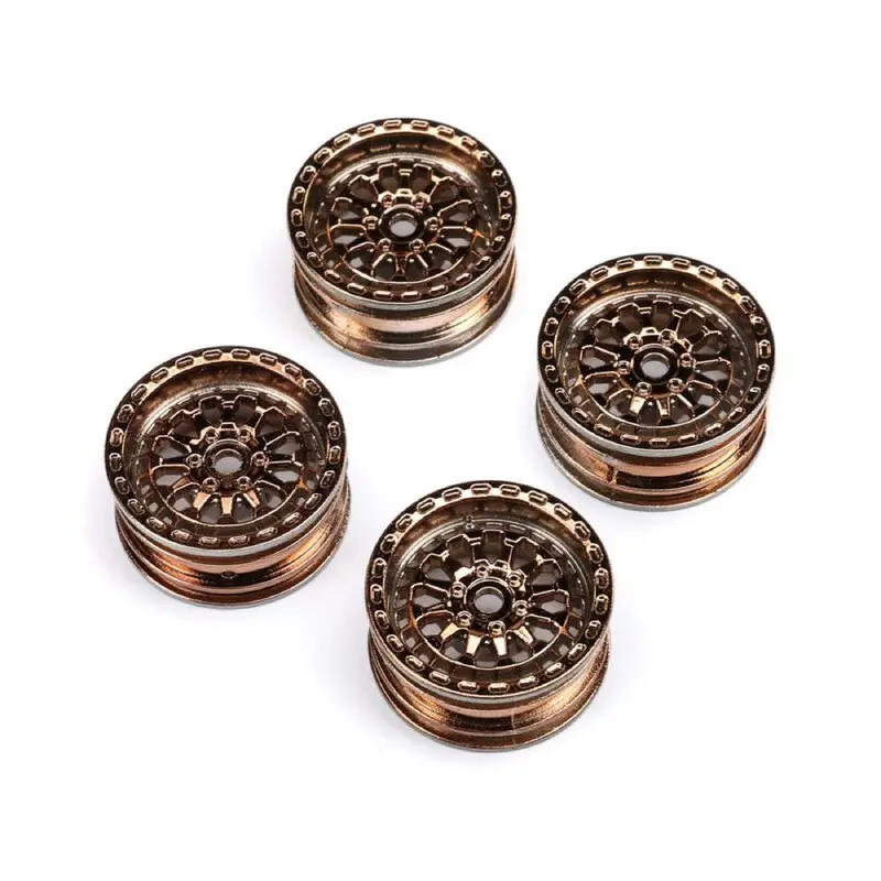 Axial 1796 Black Rhino 1.0Inch Wheel With 7Mm Hex, 4Pcs, Scx24 1