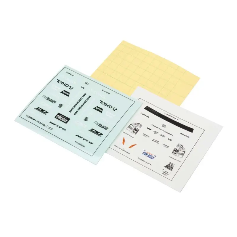 Axial 2342 Decal Sheet, Scx24 Gx470 1