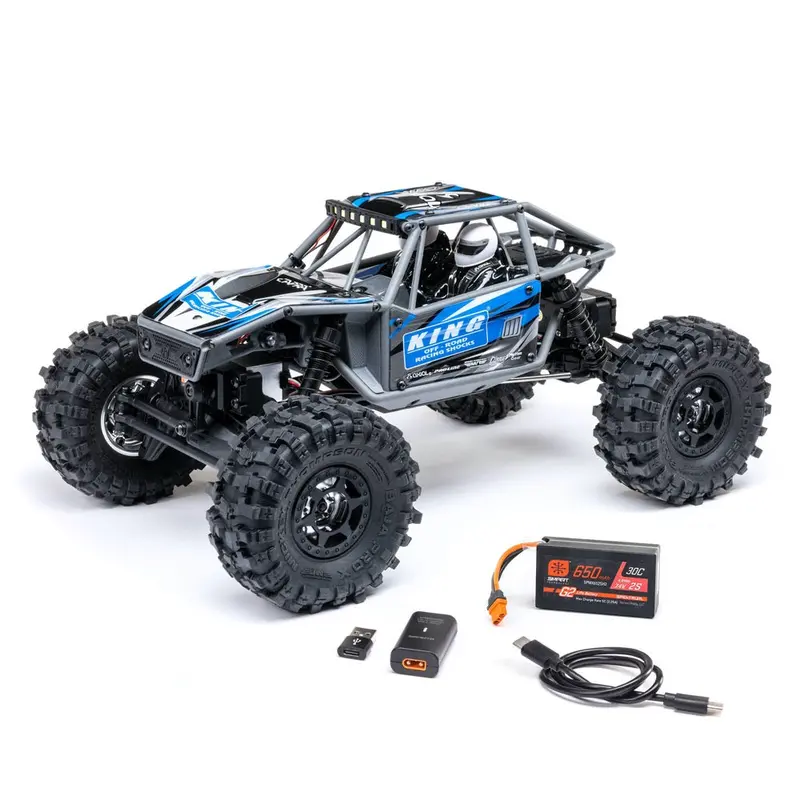 Axial Axi-1750T1 Utb18 Capra 1/18 4Ws Rock Crawler Rtr Blue 1