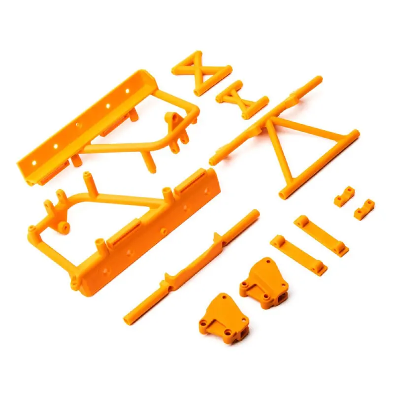 Axial Axi231029 Cage Supports Battery Tray Orange Rbx10 1