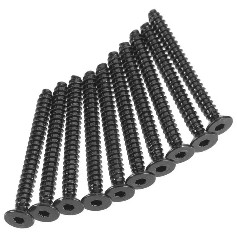 Axial Axic0418 Hex Skt Tapping Flat Head Screw Black M2.6X25mm (10) Axa0418 1